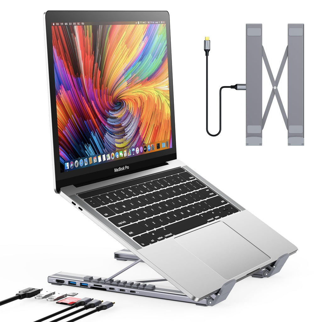 8-in-1 USB-C Laptop Dock Stand