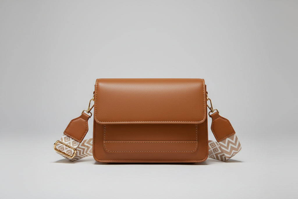 Wide Strap Crossbody Bag