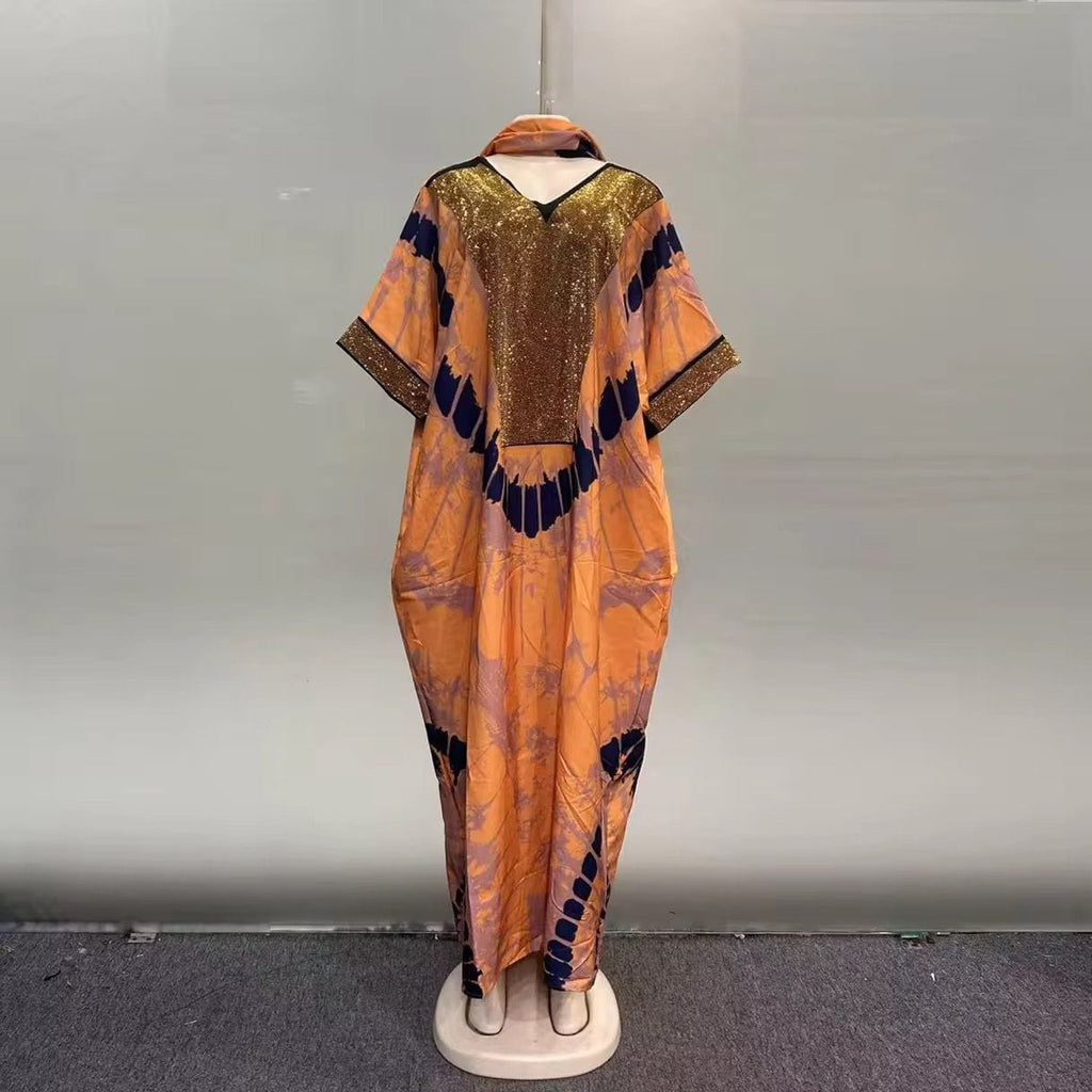 Tie-Dye African Kaftan Boubou