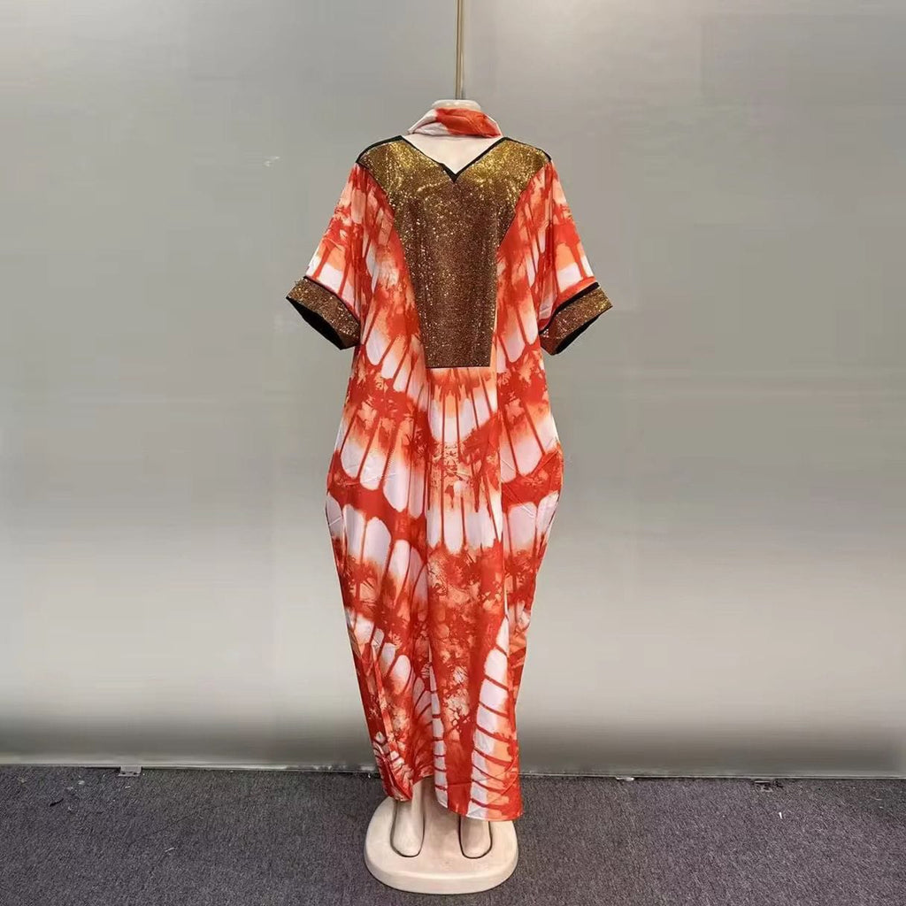 Tie-Dye African Kaftan Boubou