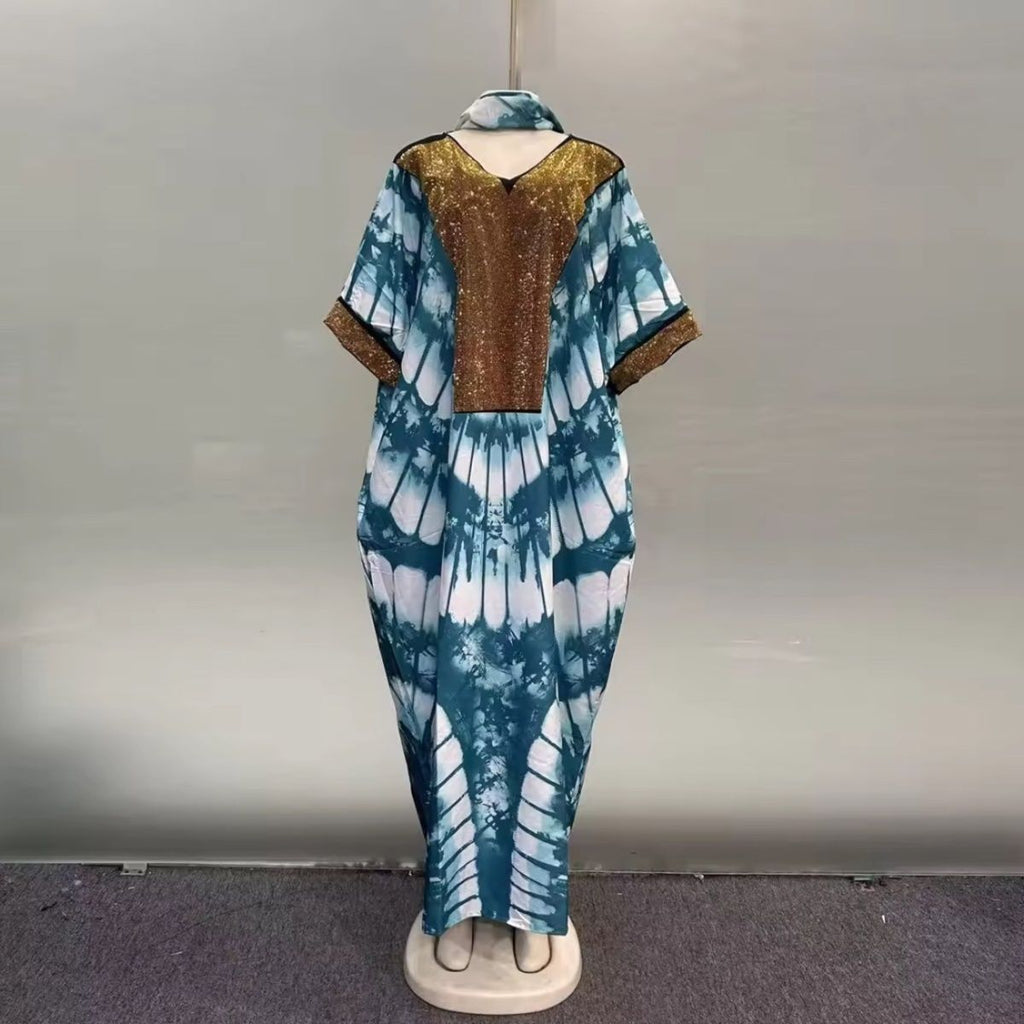Tie-Dye African Kaftan Boubou
