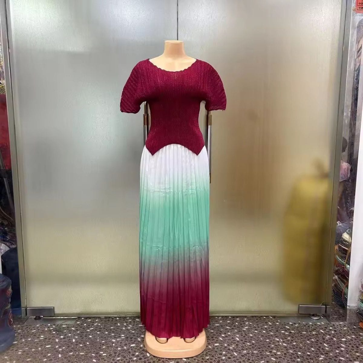 Muliticolored African Women's Dress