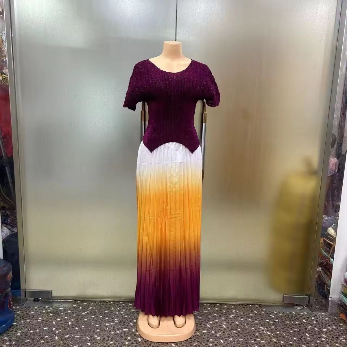 Muliticolored African Women's Dress