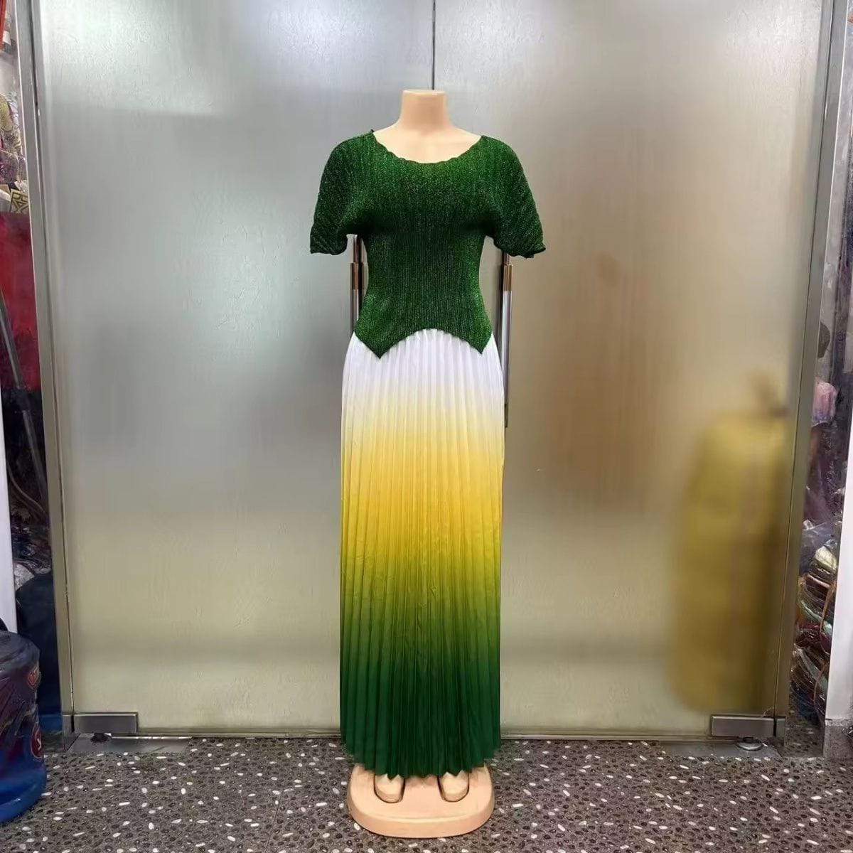 Muliticolored African Women's Dress