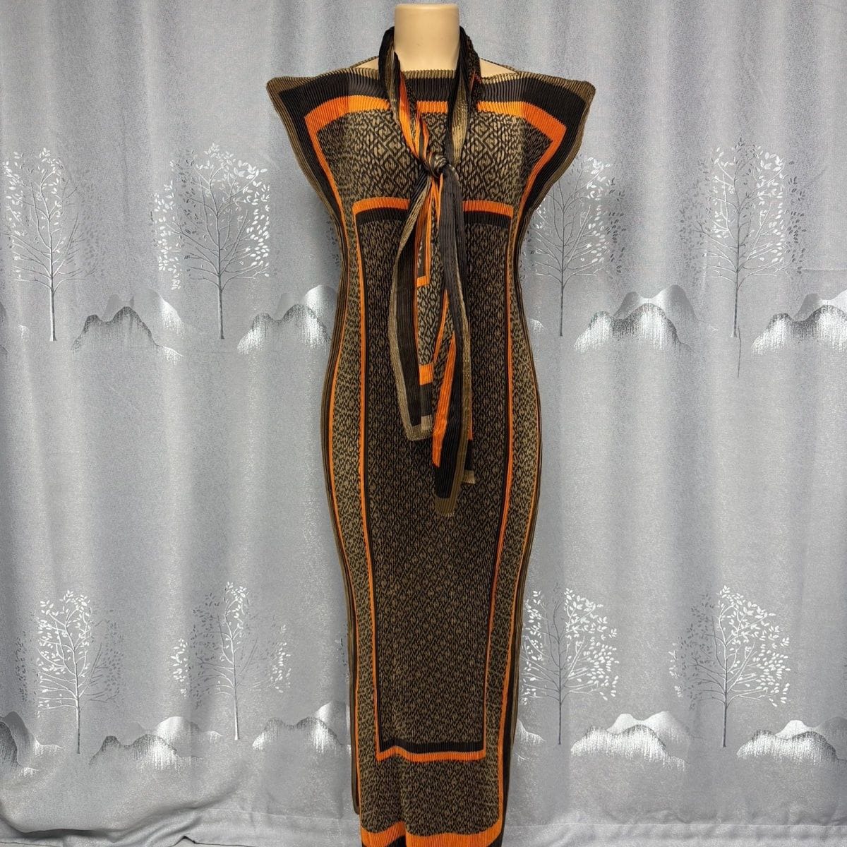 Muliticolored Stretchy African Women's Dress