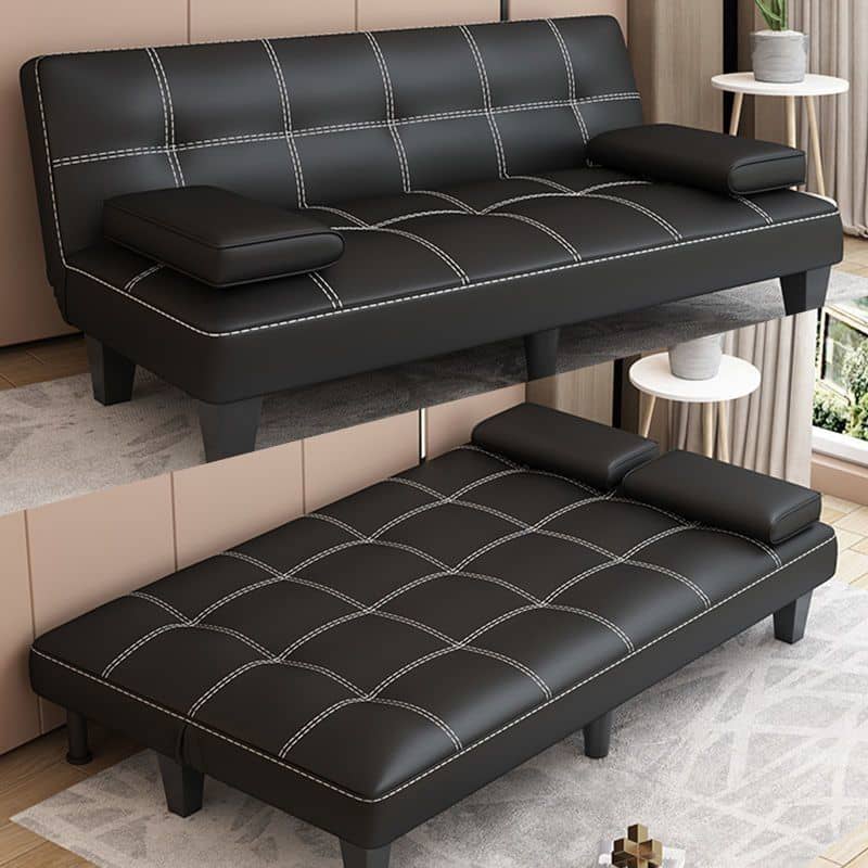 Faux Leather Futon Sofa Bed