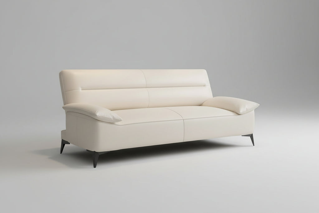 Faux Leather Sofa