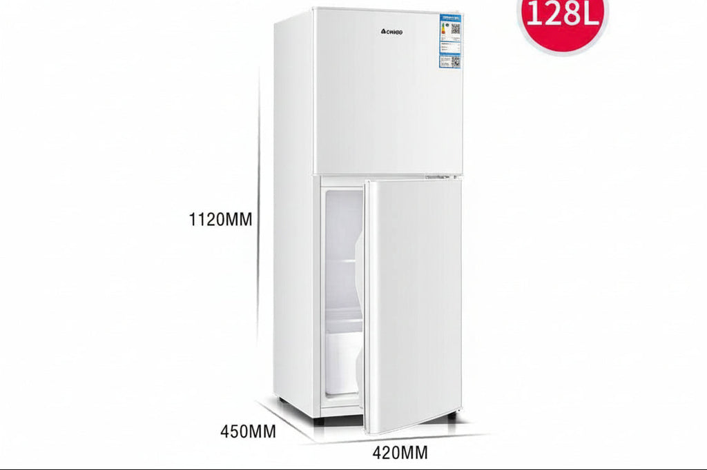 Double Door Refrigerator 128L