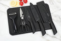 All black kitchen knife Set