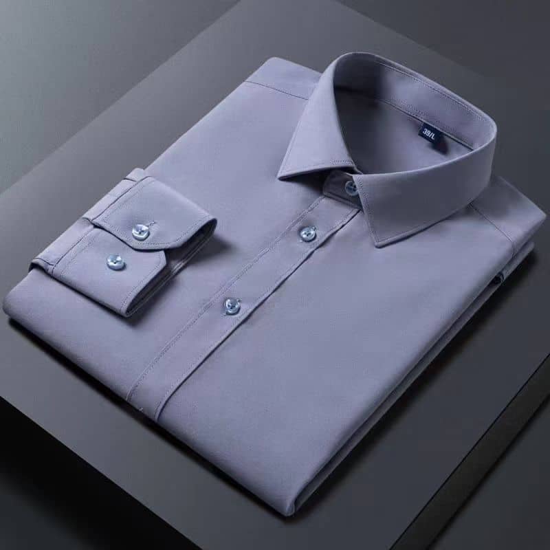 Bamboo Fibre Slim Fit Long Sleeve Shirt