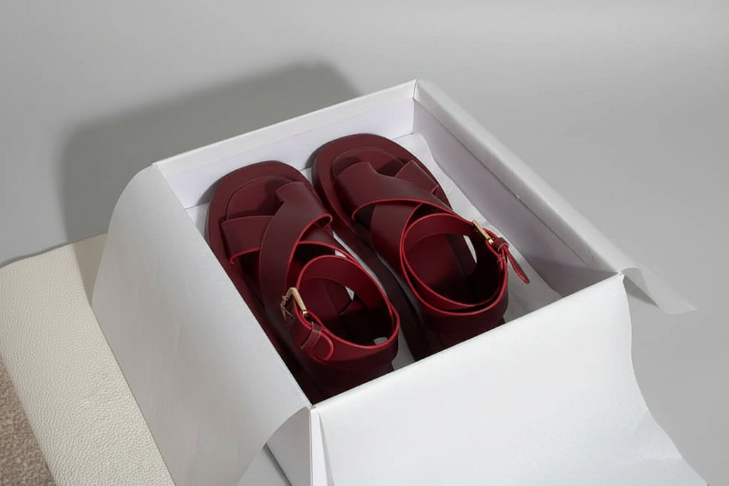 Crossover-strap Slingback Sandals