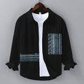 Men's Long Sleeve Casual Shirt with Patterns