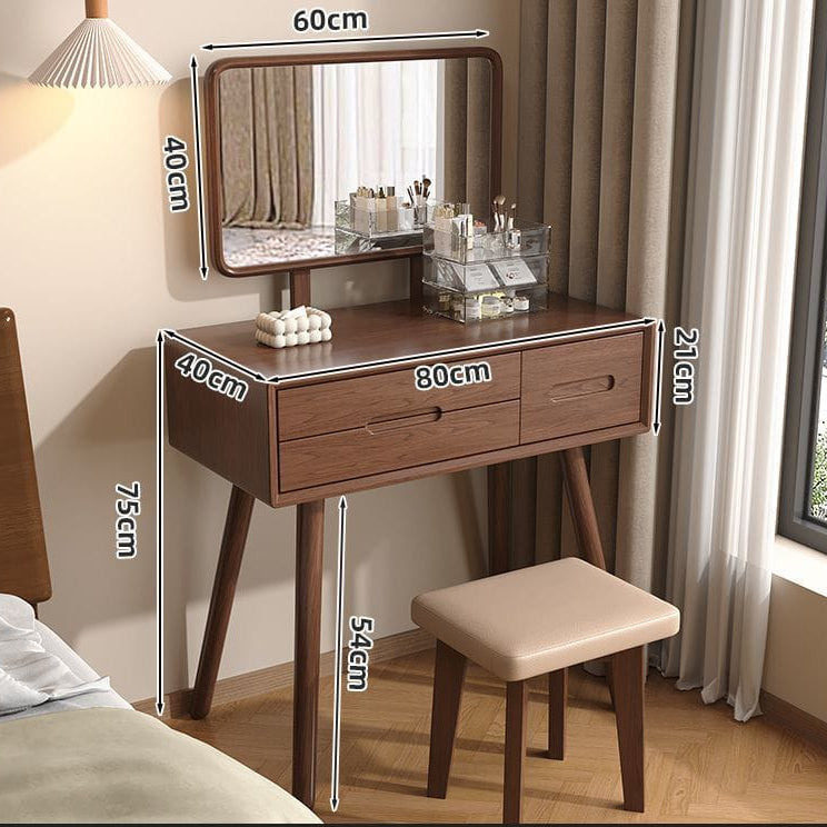 Wooden Dressing Table with Mirror