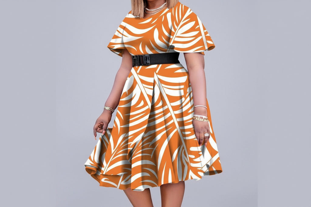 Women's Halloween Midi Flowy Dress