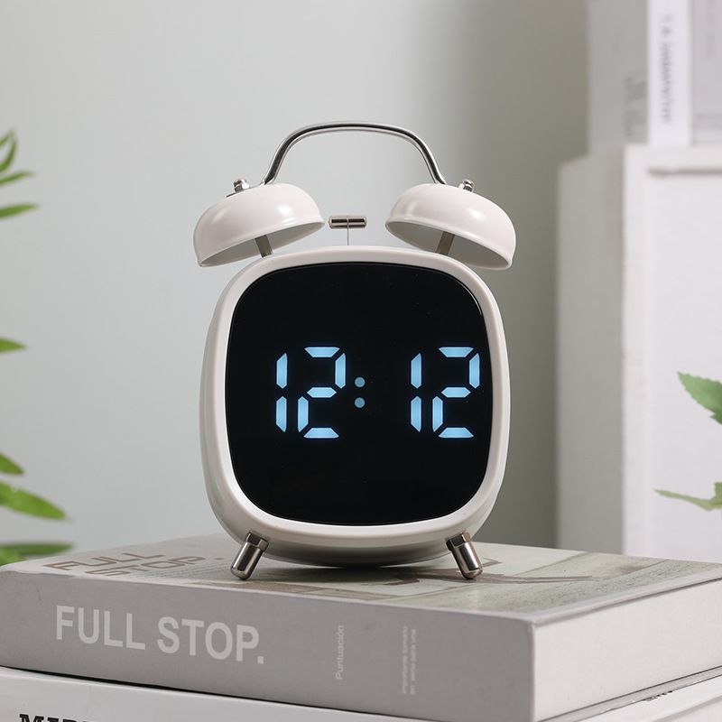 Digital Alarm Clock with Classic Twin Bell