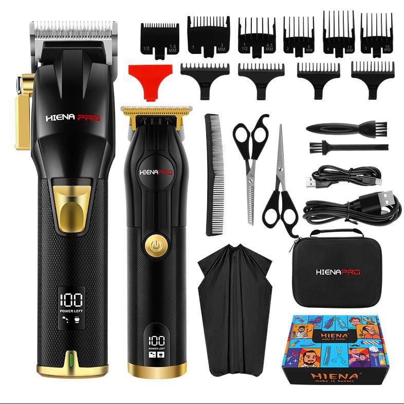 Hiena Pro Professional Hair Clippers Set