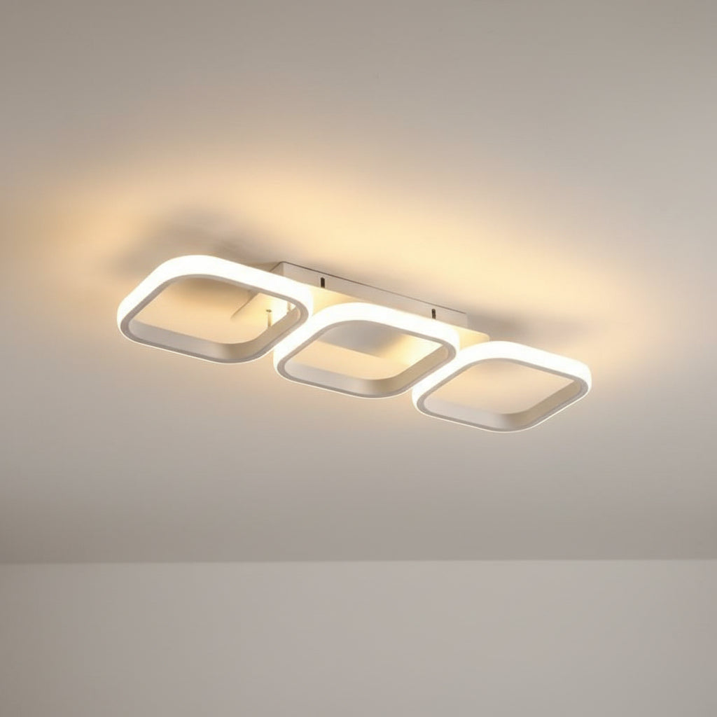 Modern Lucent Black Square LED Ceiling Light