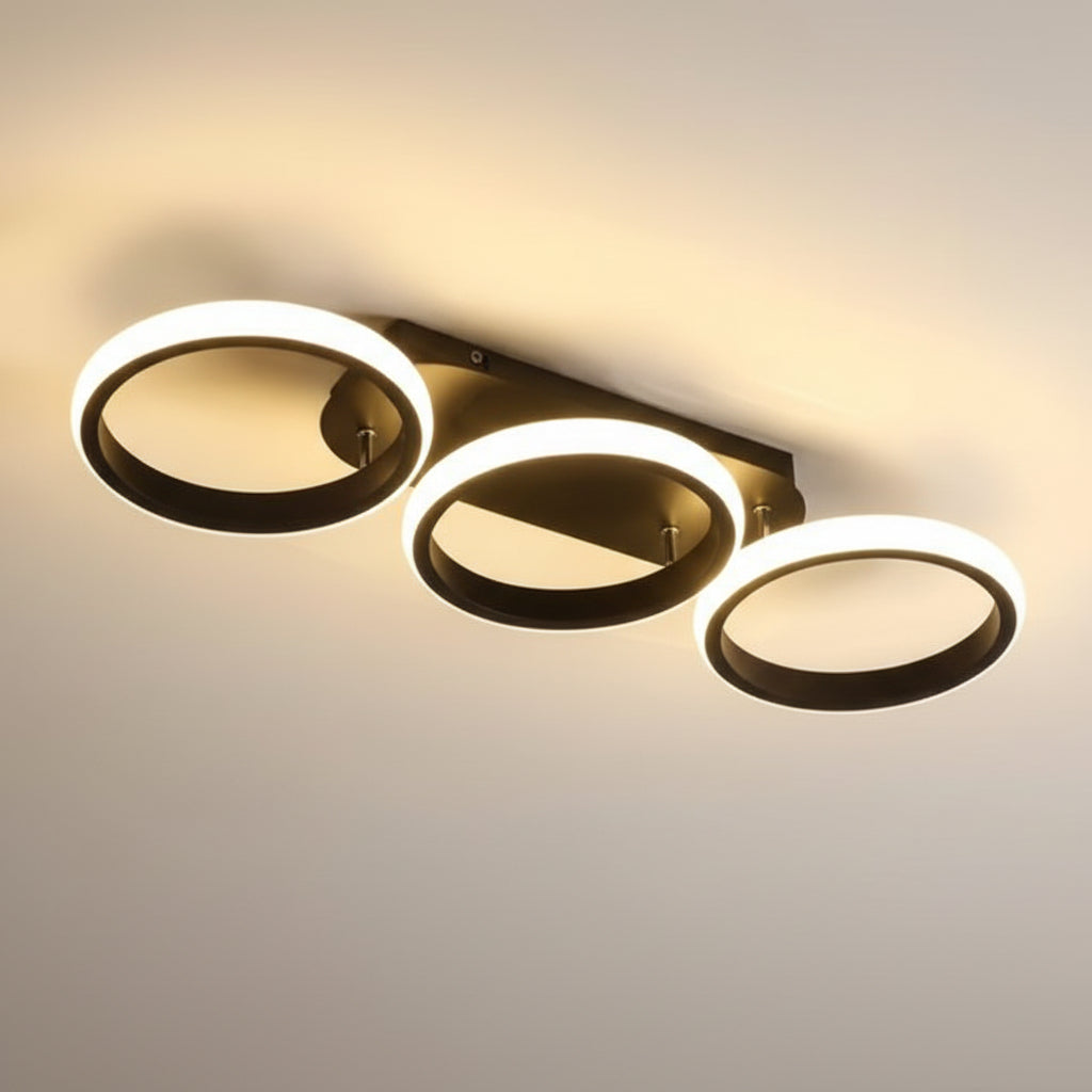 Modern Lucent Black Square LED Ceiling Light