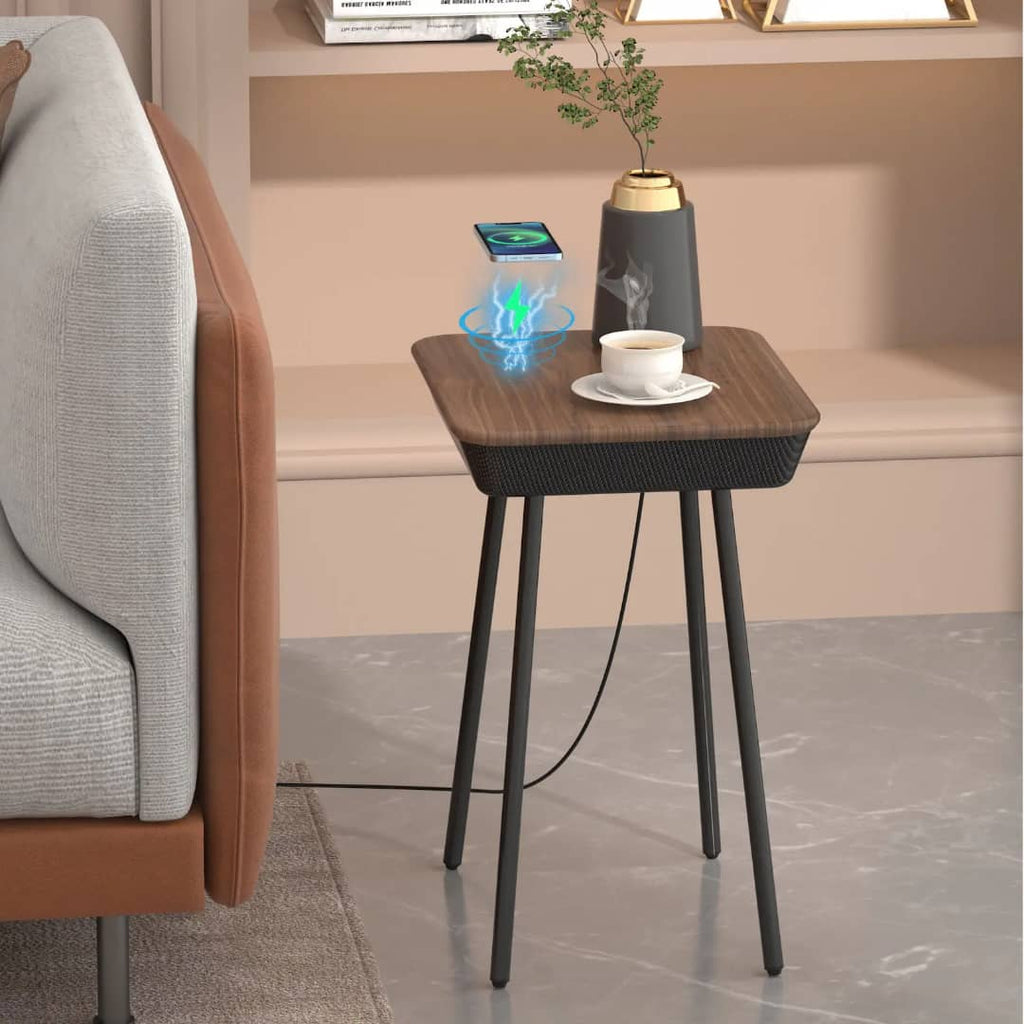 Bluetooth Speaker Table with Wireless Charging
