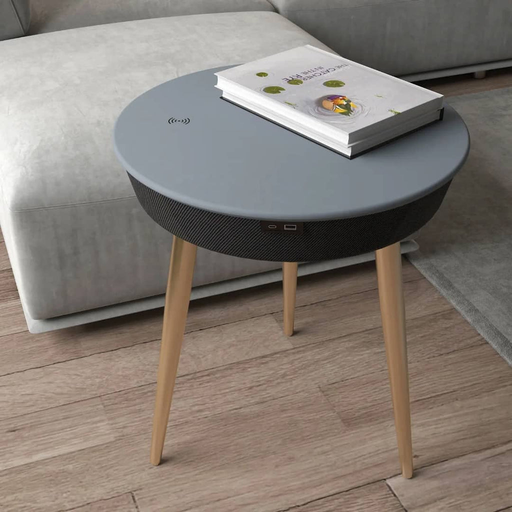 Bluetooth Speaker Table with Wireless Charging