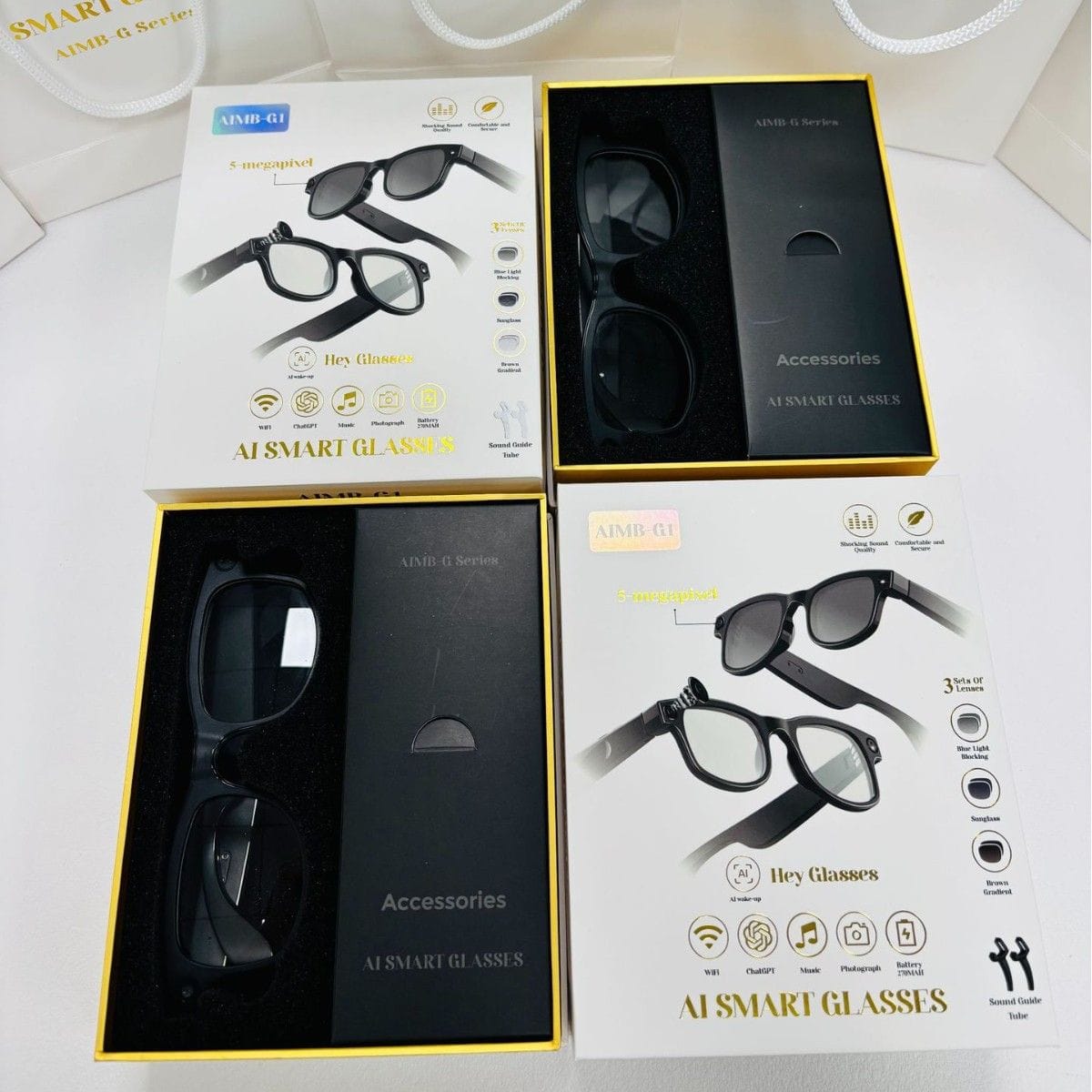 AI Smart Camera Glass