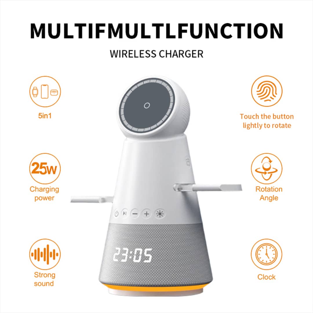 5-in-1 Multifunction Wireless Charging Unit