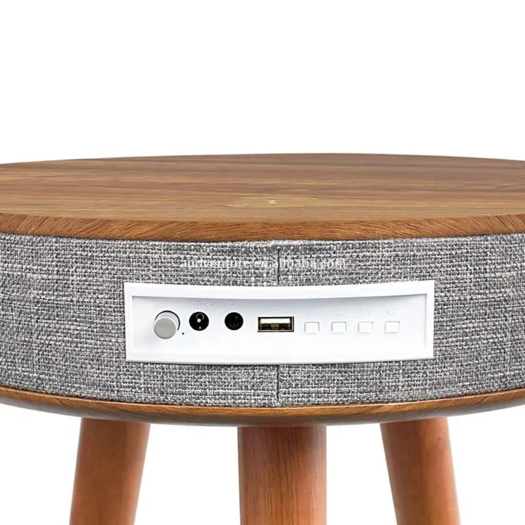 Bluetooth Speaker Table with Wireless Charging
