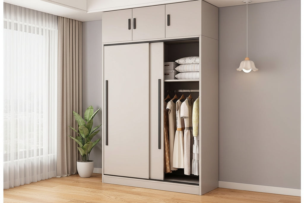 Sliding Door Wooden Wardrobe