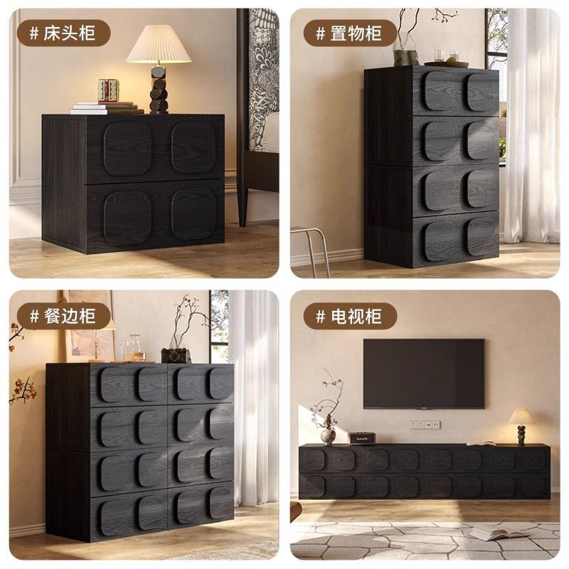 French Retro-Style Sideboard Cabinet